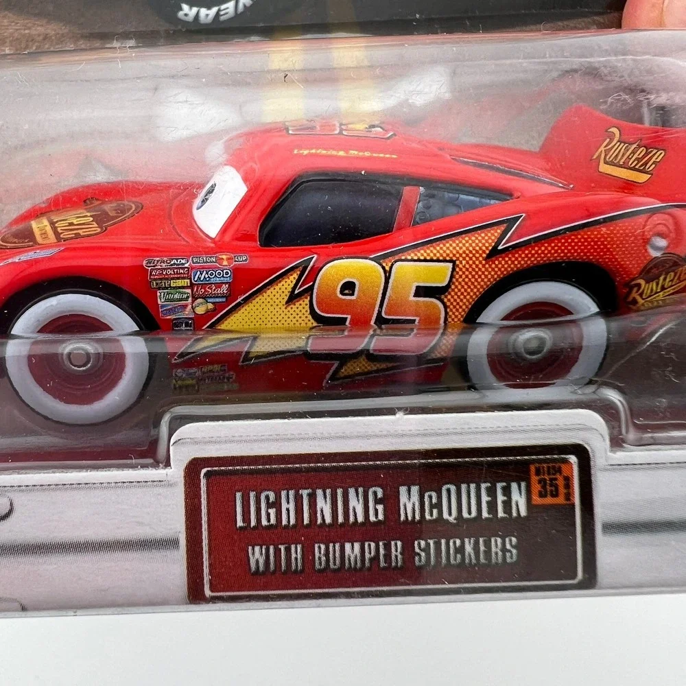Disney Pixar Cars‎ Lightning McQueen #35 Chase with Bumper Stickers NEW